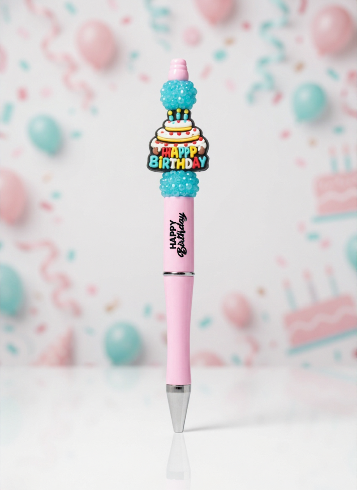 Birthday Cake Focal Bead Pen