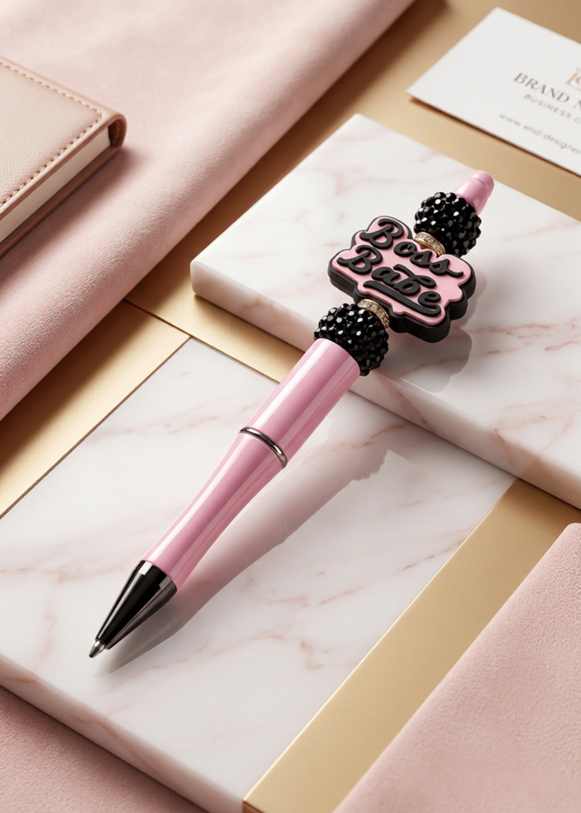 Boss Babe Pink and Black Pen