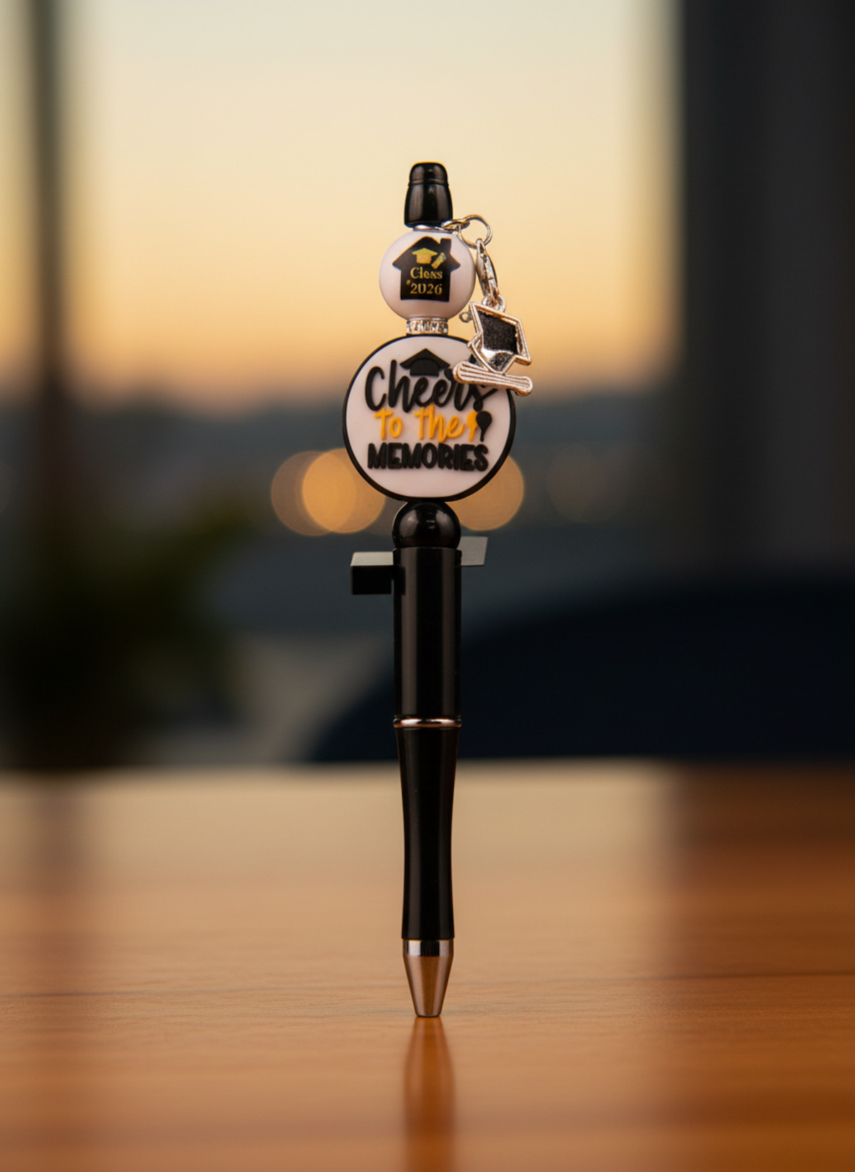 Cheers to the Memories Graduation Pen with Charm