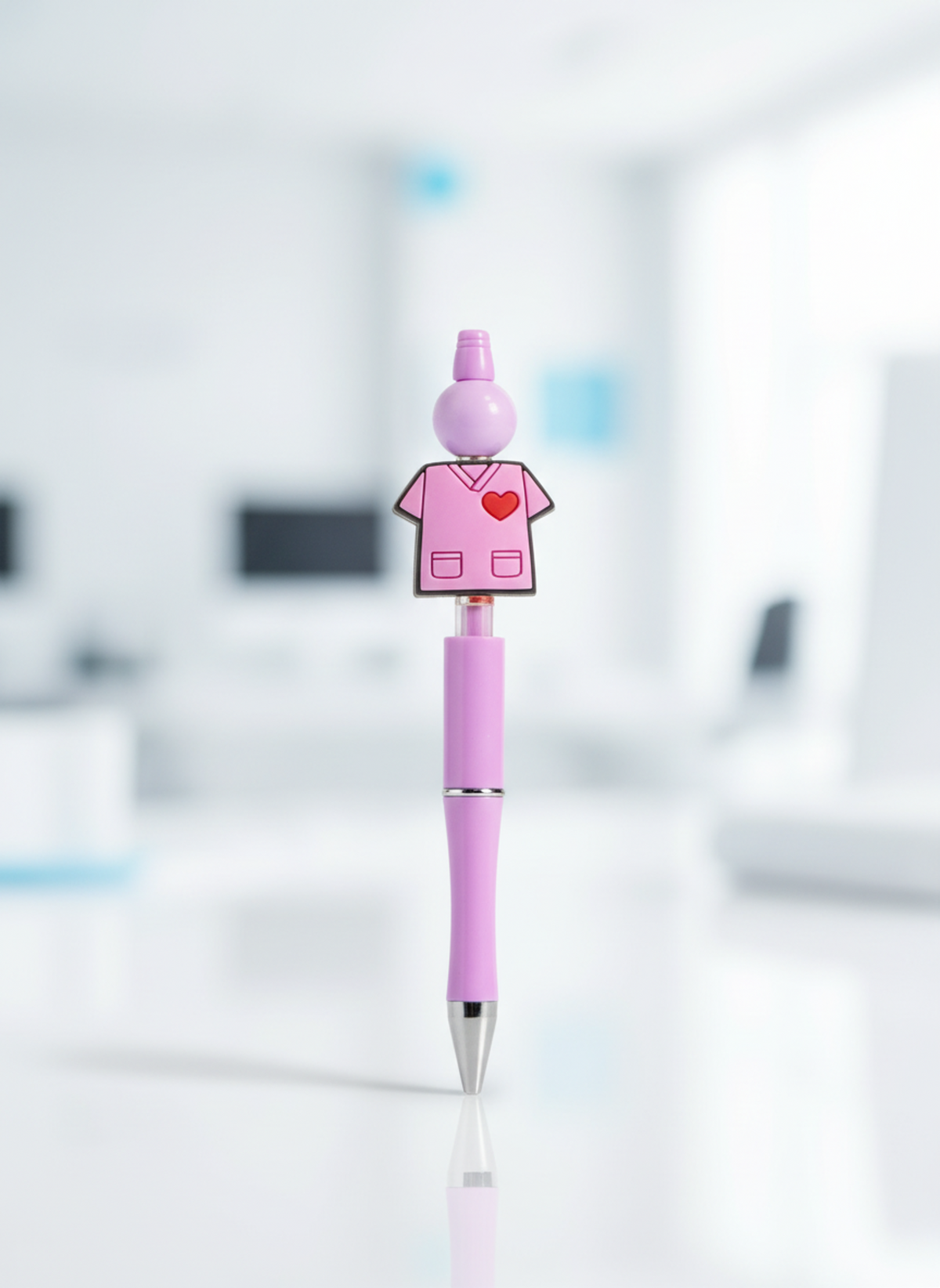 Pink Scrubs Focal Bead Pen