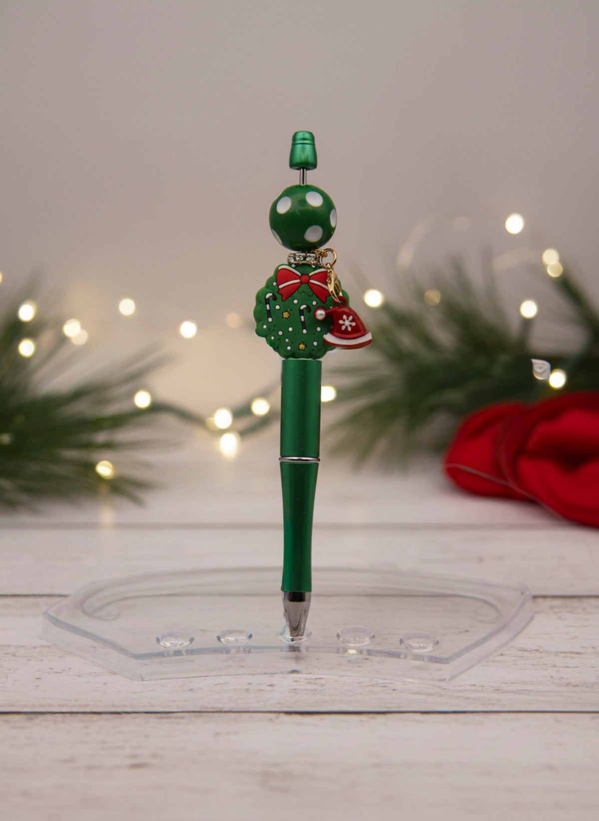 Green Christmas Pen
