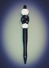 Black Center Black and White Pen