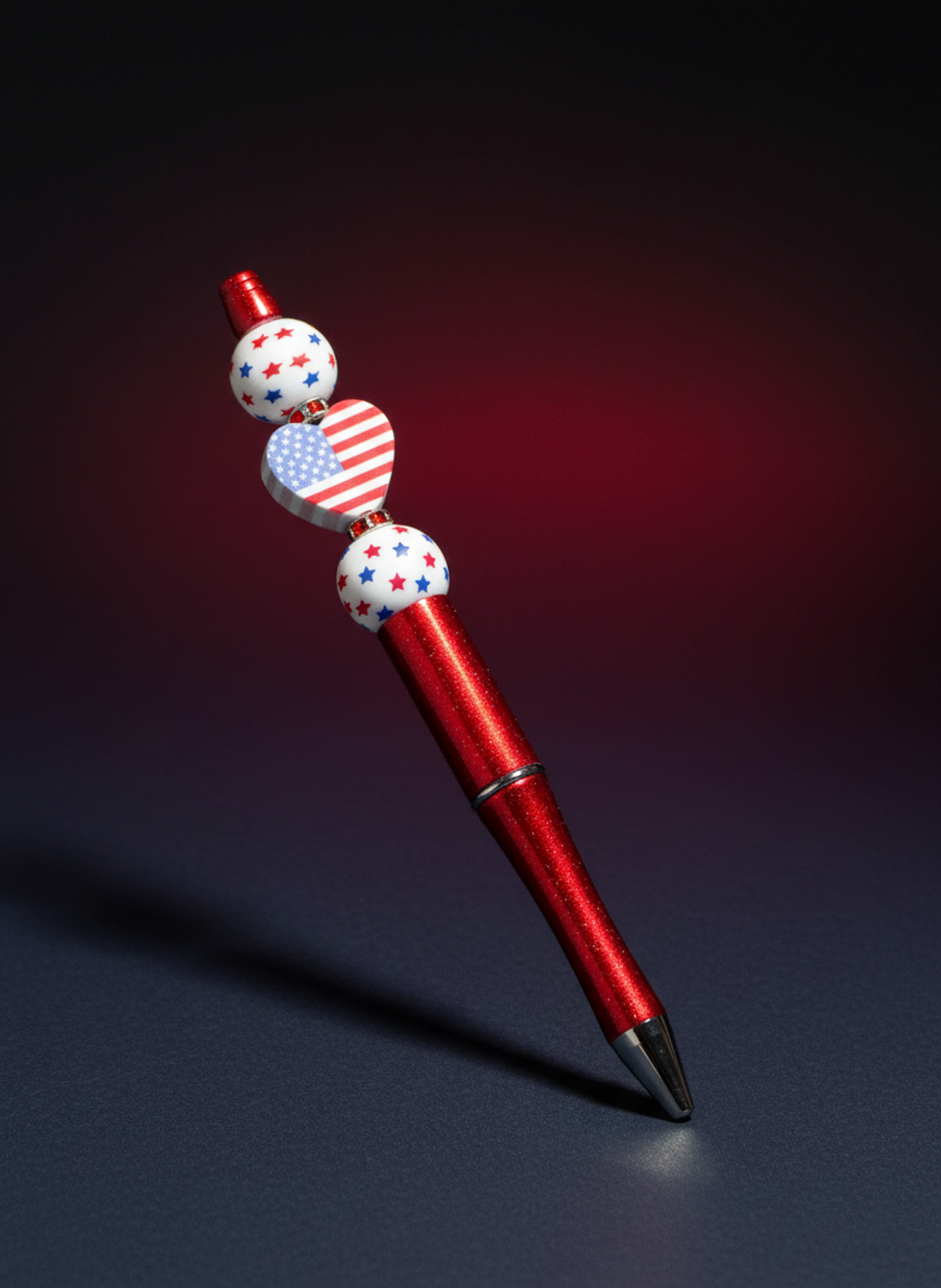 Heart Flag 4th of July Pen