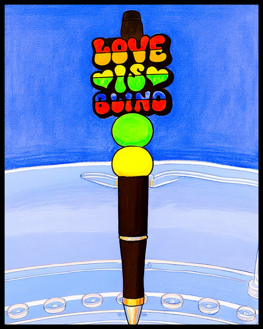 Love Is Blind Pride Flag Colors Pen