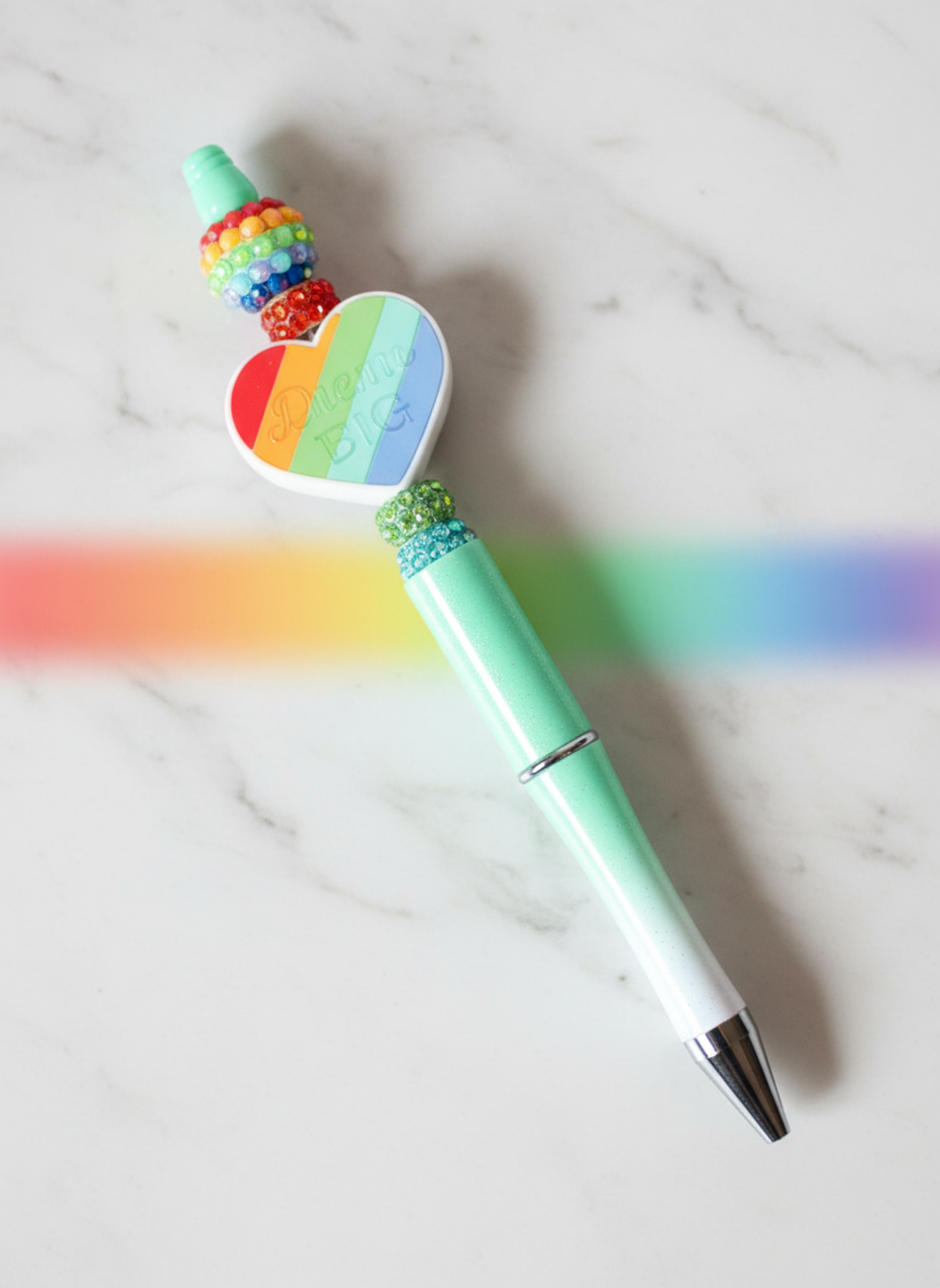 Rainbow Focal Bead Pen