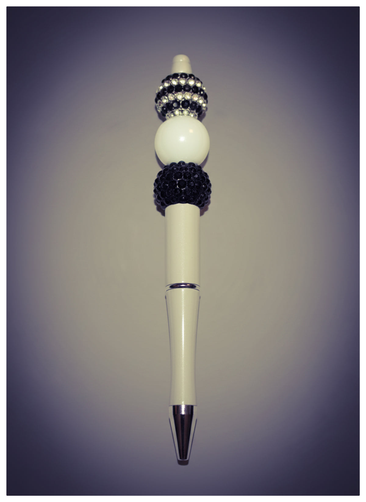 White Beaded Pen