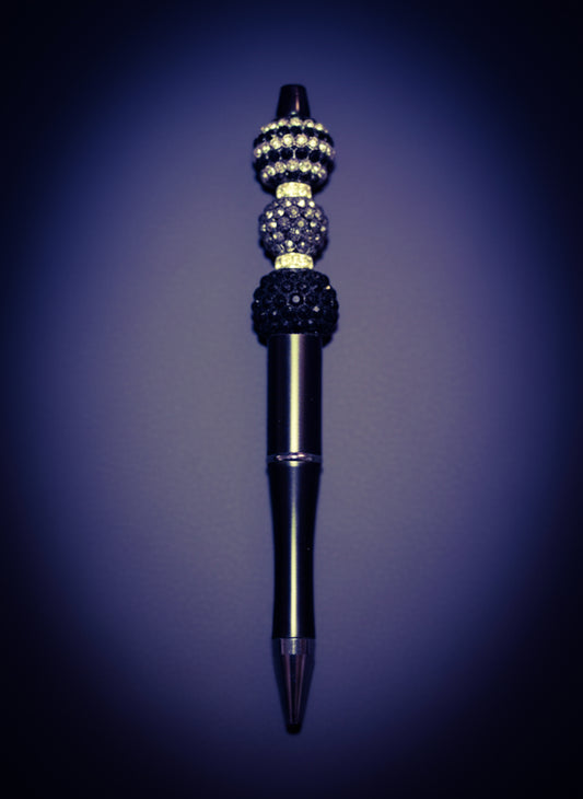 Black and White Pen with White Spacers
