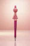 Pink Christmas Pink Focal Bead Pen