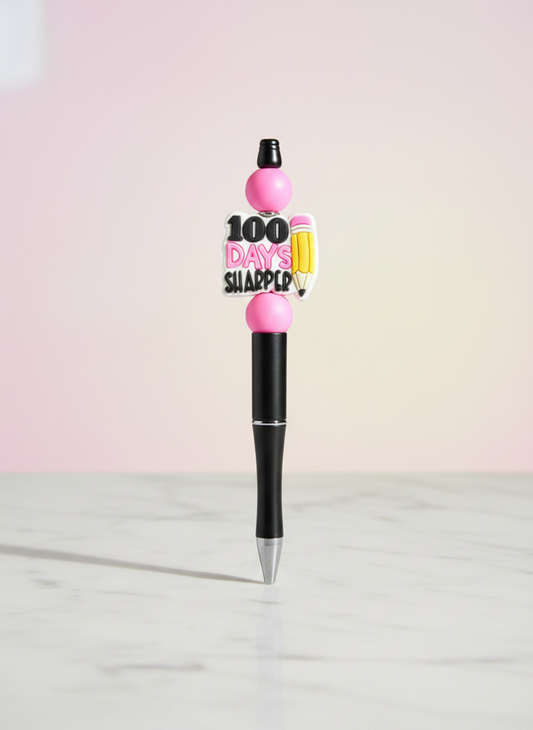 Pink and Black 100 Days Pen
