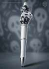Halloween Ghost Pen with Screaming Face Beads