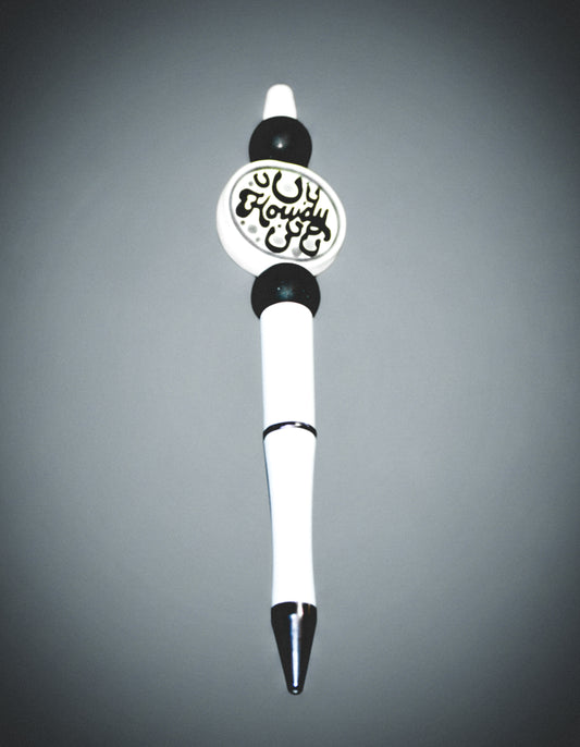 Howdy Black and White Pen