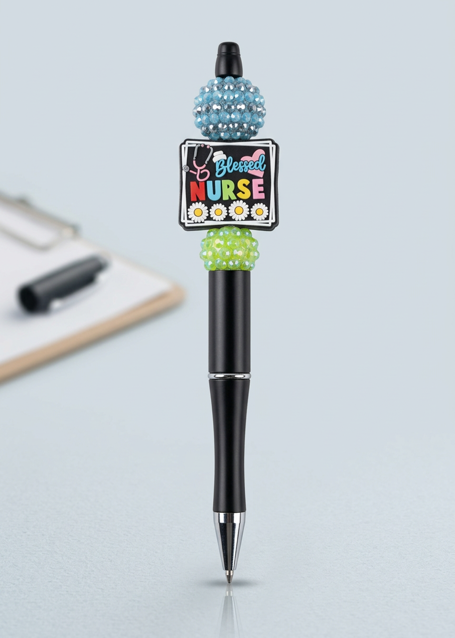Blessed Nurse Daisies Stethoscope Pen