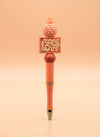 Peace and Love Orange Pen