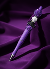 Ursula Purple Pen with Sparkle Beads