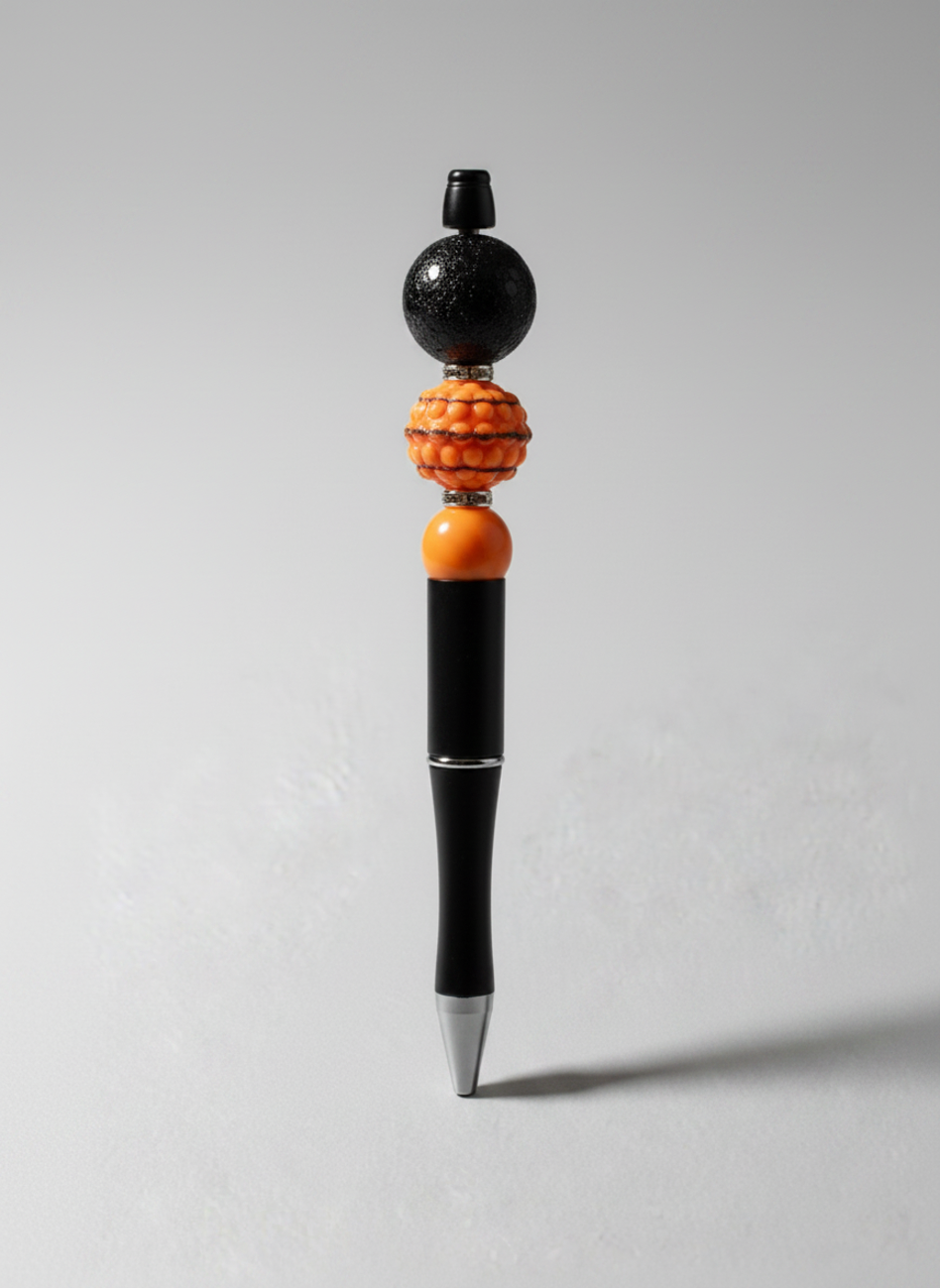 Sparkle Basketball Black Pen