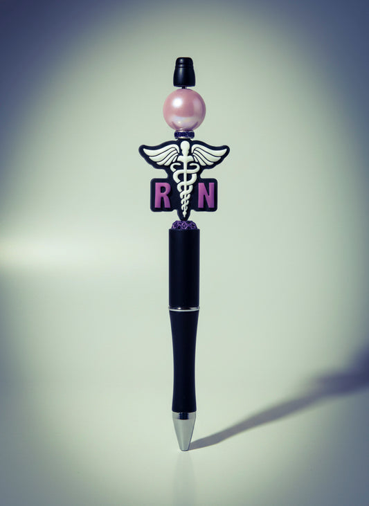 RN Medical Symbol Black Pen