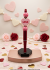 Pink Heart Love Focal Bead Pen