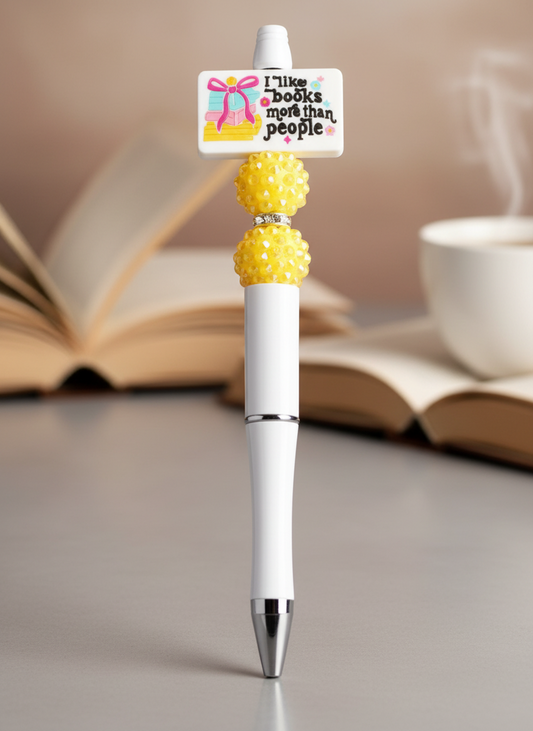 I Like Books More Than People Pen