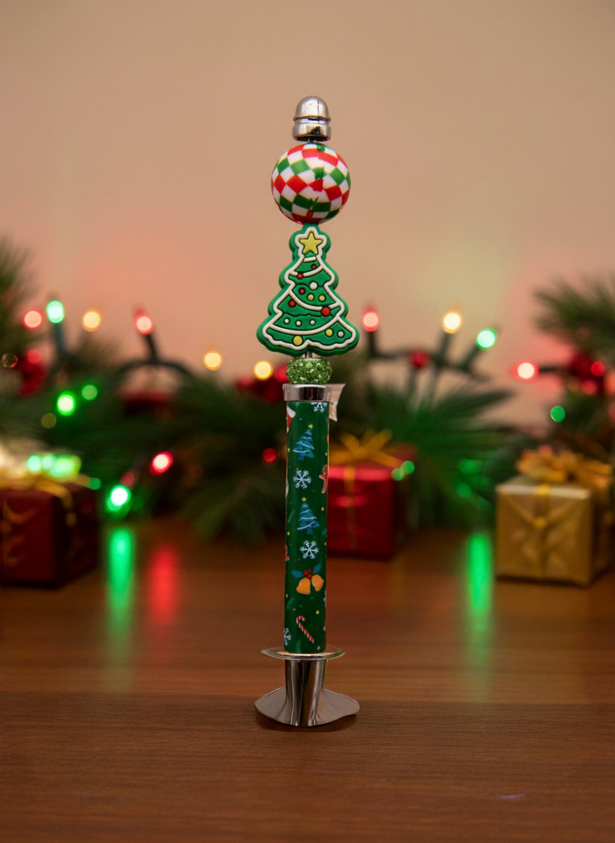Christmas Tree Focal Bead Decorative Pen