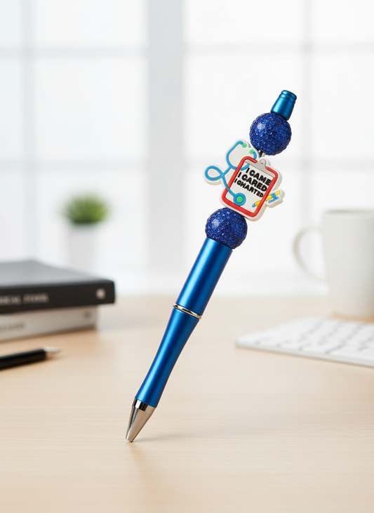Patient Chart Stethoscope and Pencil Navy Pen