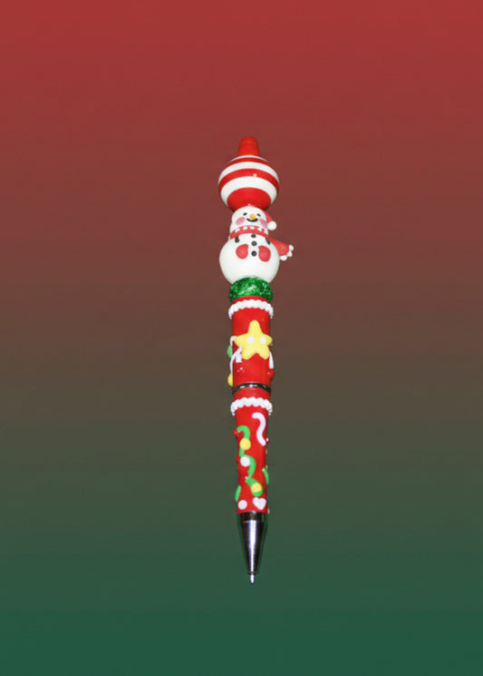 Snowman Red Pen