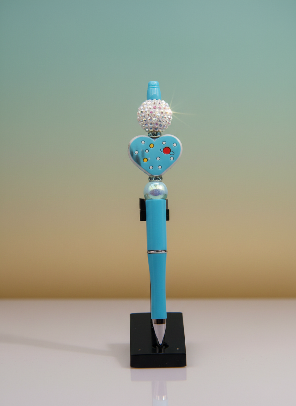 Blue Heart Valentine Pen