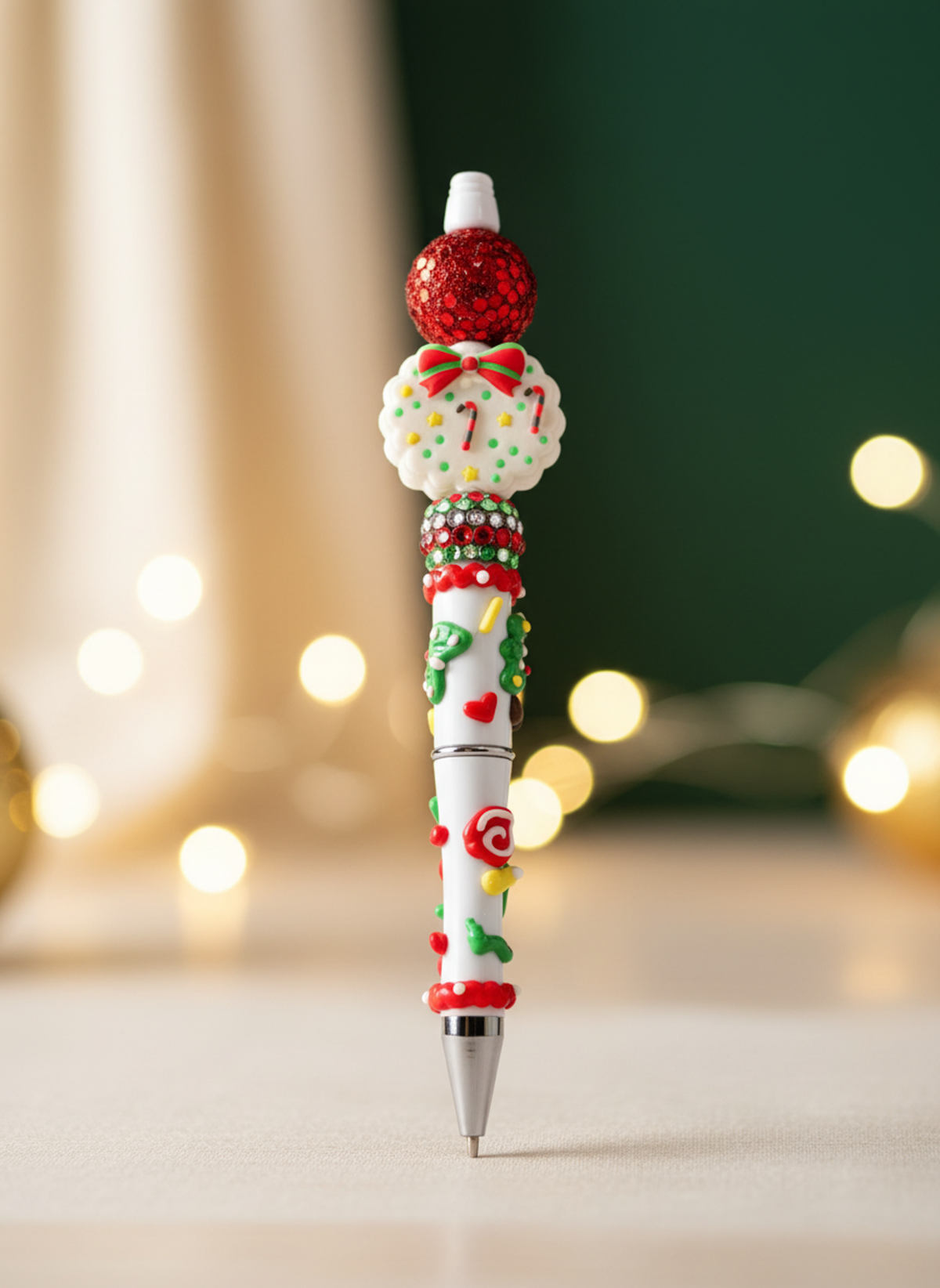 Wreath Focal Fancy Christmas Pen