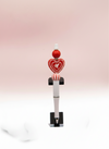 Cupid Heart Striped Bead Pen