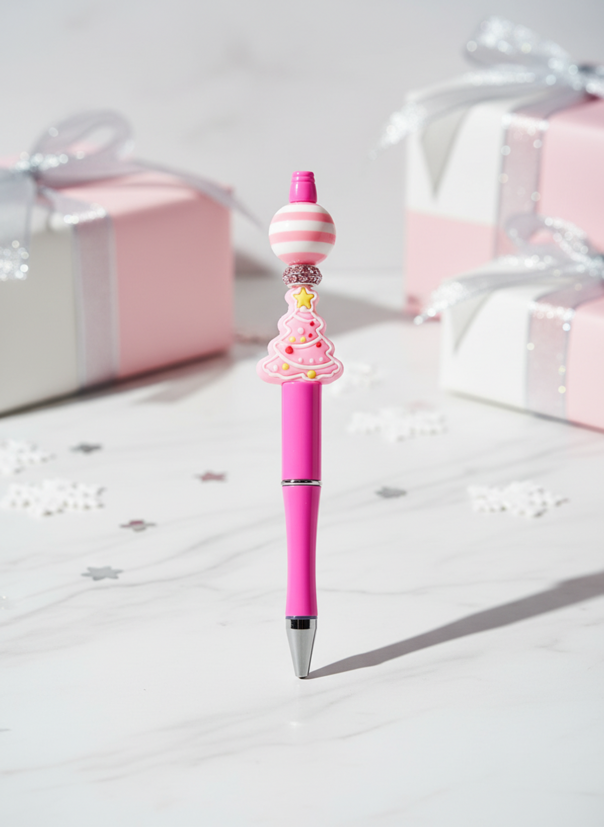 Pink Christmas Pen