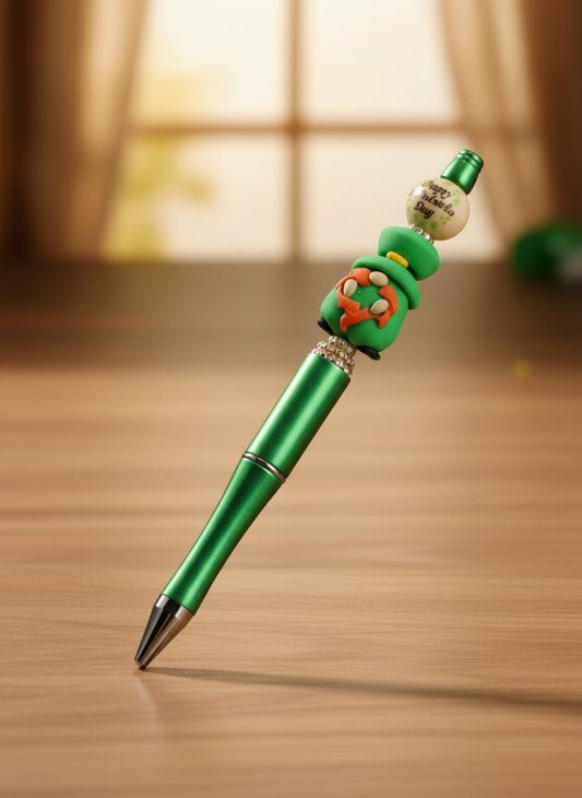Gnome Bead Happy Saint Patrick's Day Pen