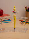 Teacher Heart Focal Bead Pen