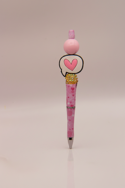 Heart Comment Bubble Valentine Pen