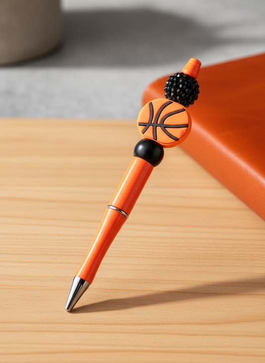 Basketball Focal Bead Pen