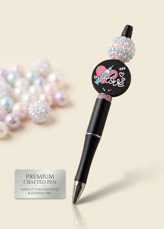 Love Hearts Needles Pills Pen