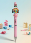 Pink Cake Happy Birthday Pen