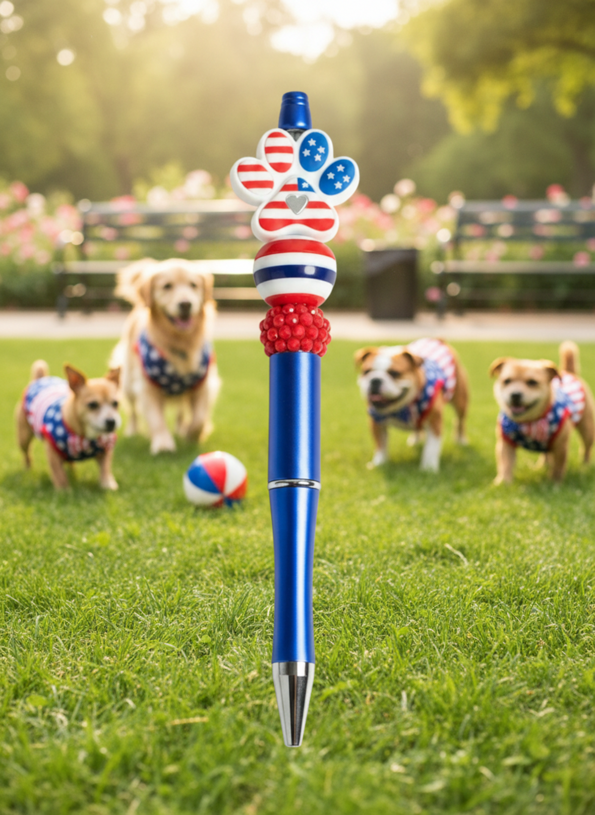Paws 4th of July Pen
