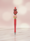 Hand Peace Sign Coral Pen