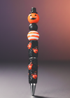 Pumpkin Black Sparkle Halloween Pen