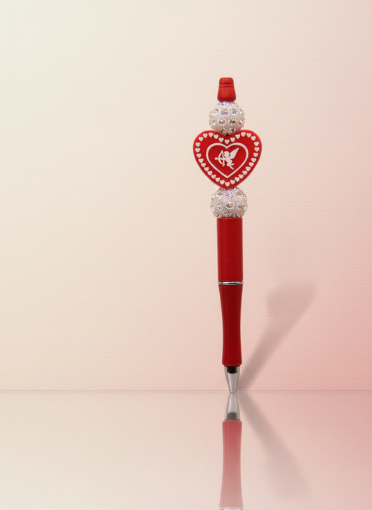 Cupid Heart Red Pen