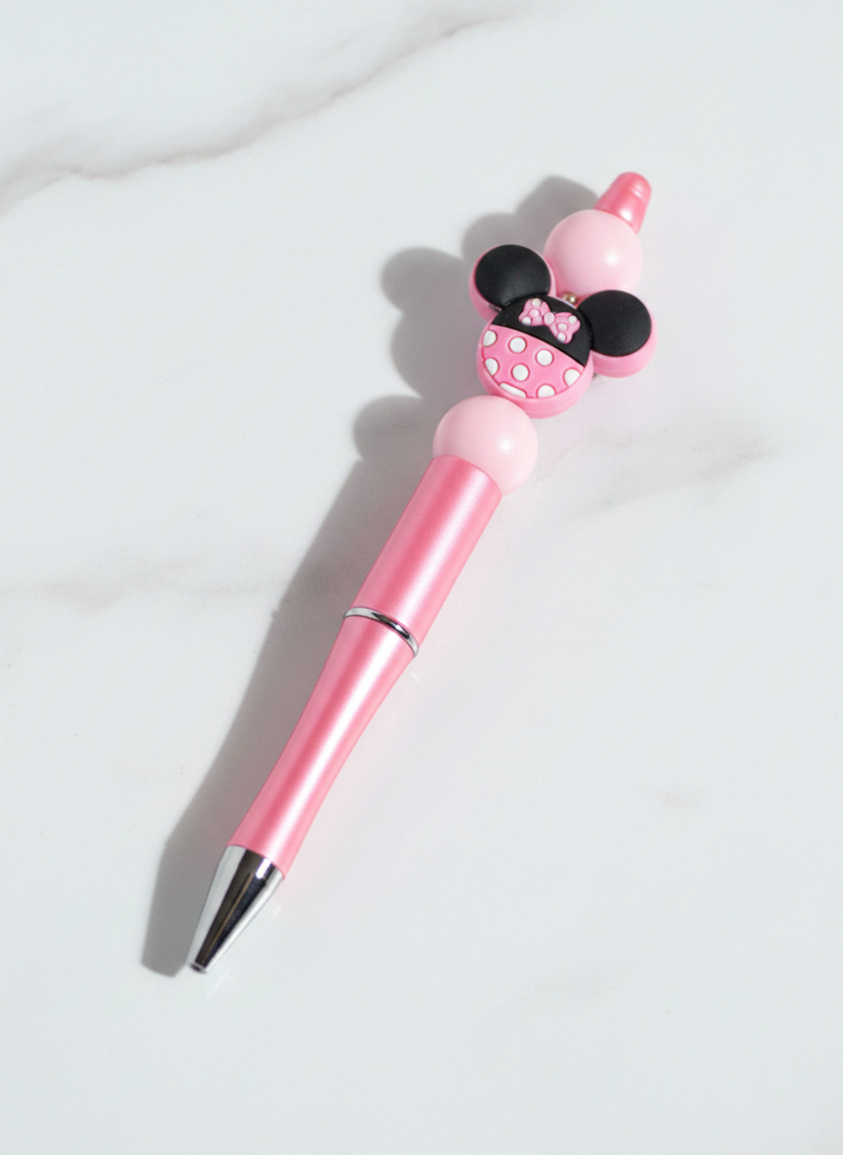 Pink Minnie Bead Pen