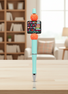 No Such Thing as Too Many Books Teal Pen