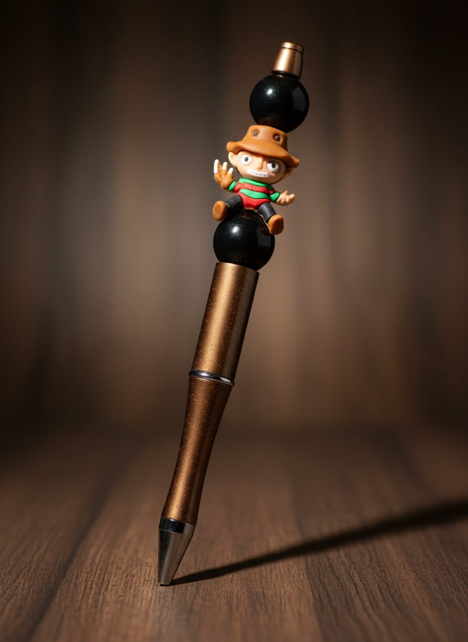 Freddy Krueger Halloween Brown Pen