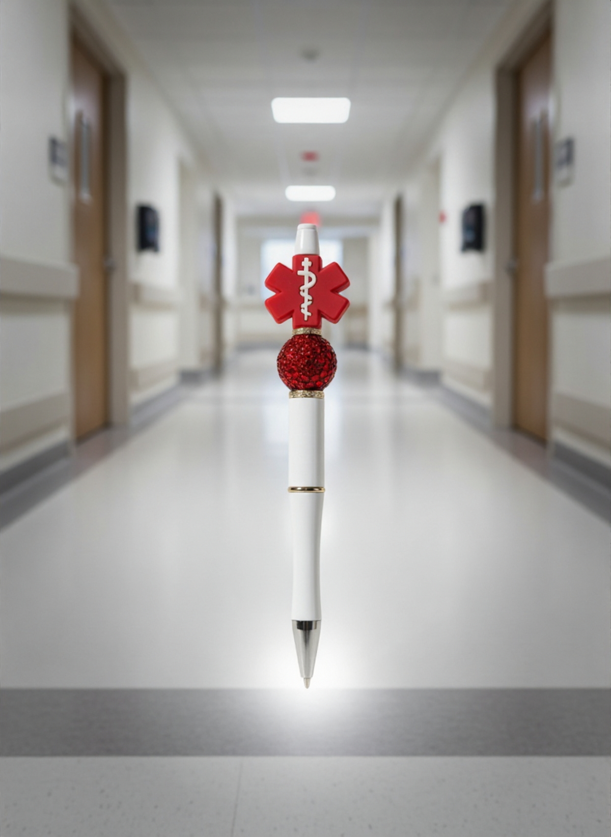 Red Doctor Symbol Pen