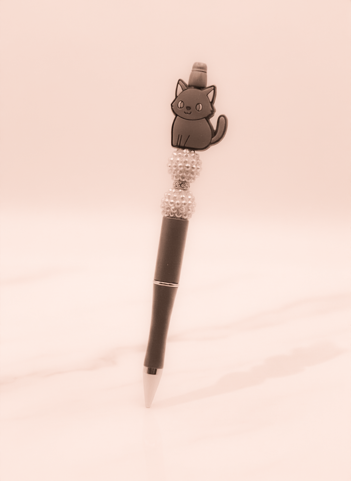Dark Gray Cat Gray Pen