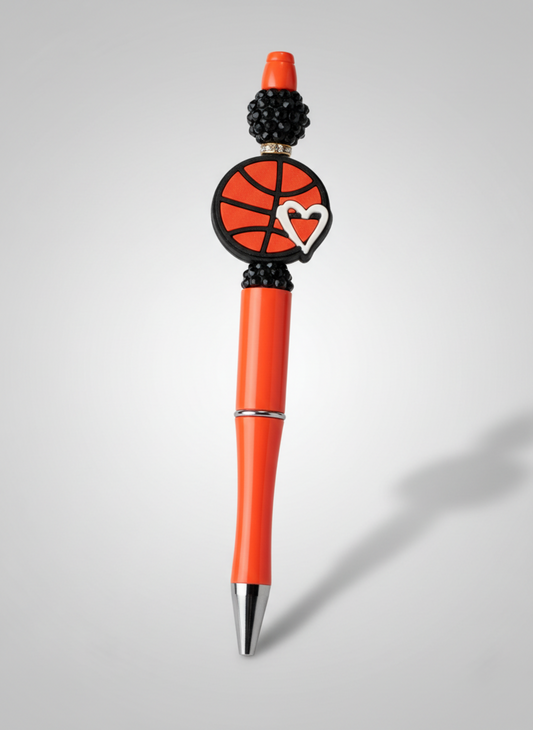 Basketball with Heart Pen