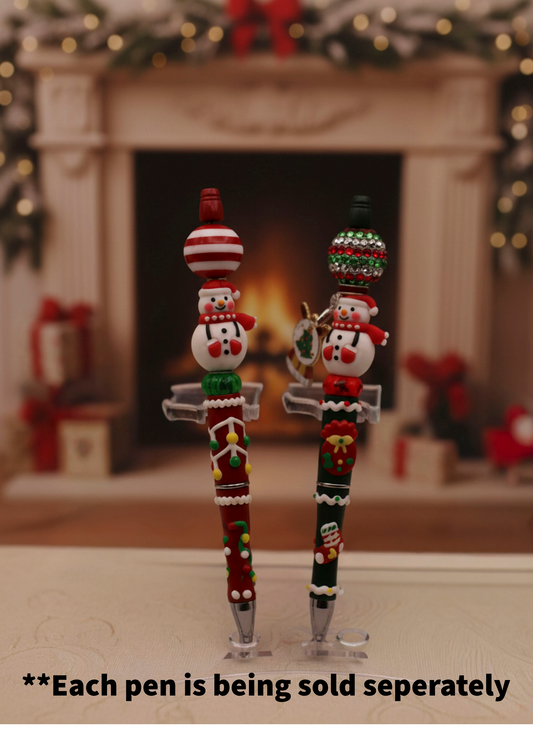 Two Snowmen Christmas Pen