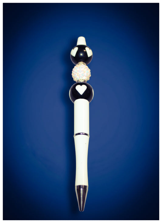 Black and White Heart Pen II