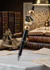 Diploma Graduation Pen with Gold Beads