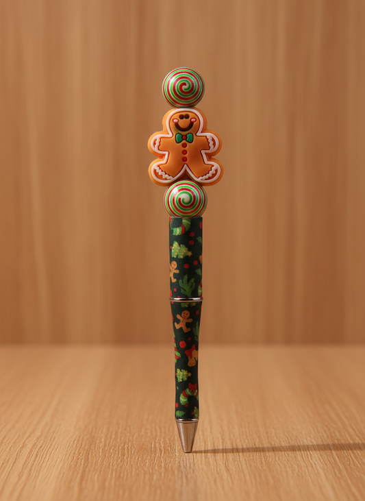 Gingerbread Focal Bead Decorative Pen